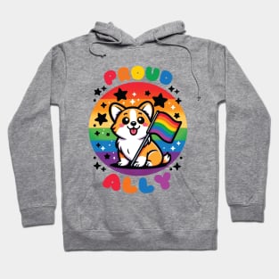 Proud Ally Corgi Hoodie